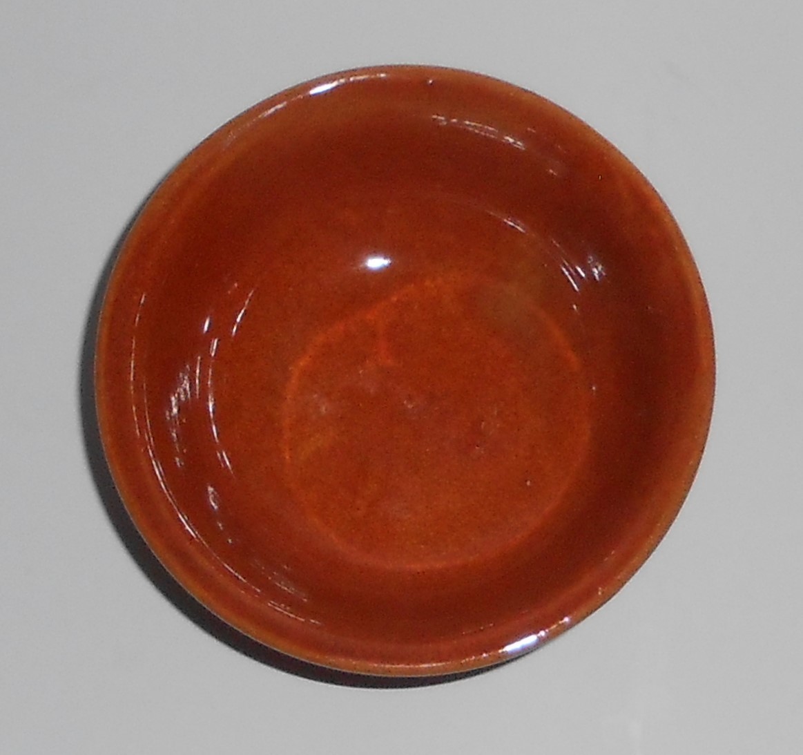 VINTAGE Bauer Pottery Ring Ware Hi-Fire Red/Brown Nut Cup