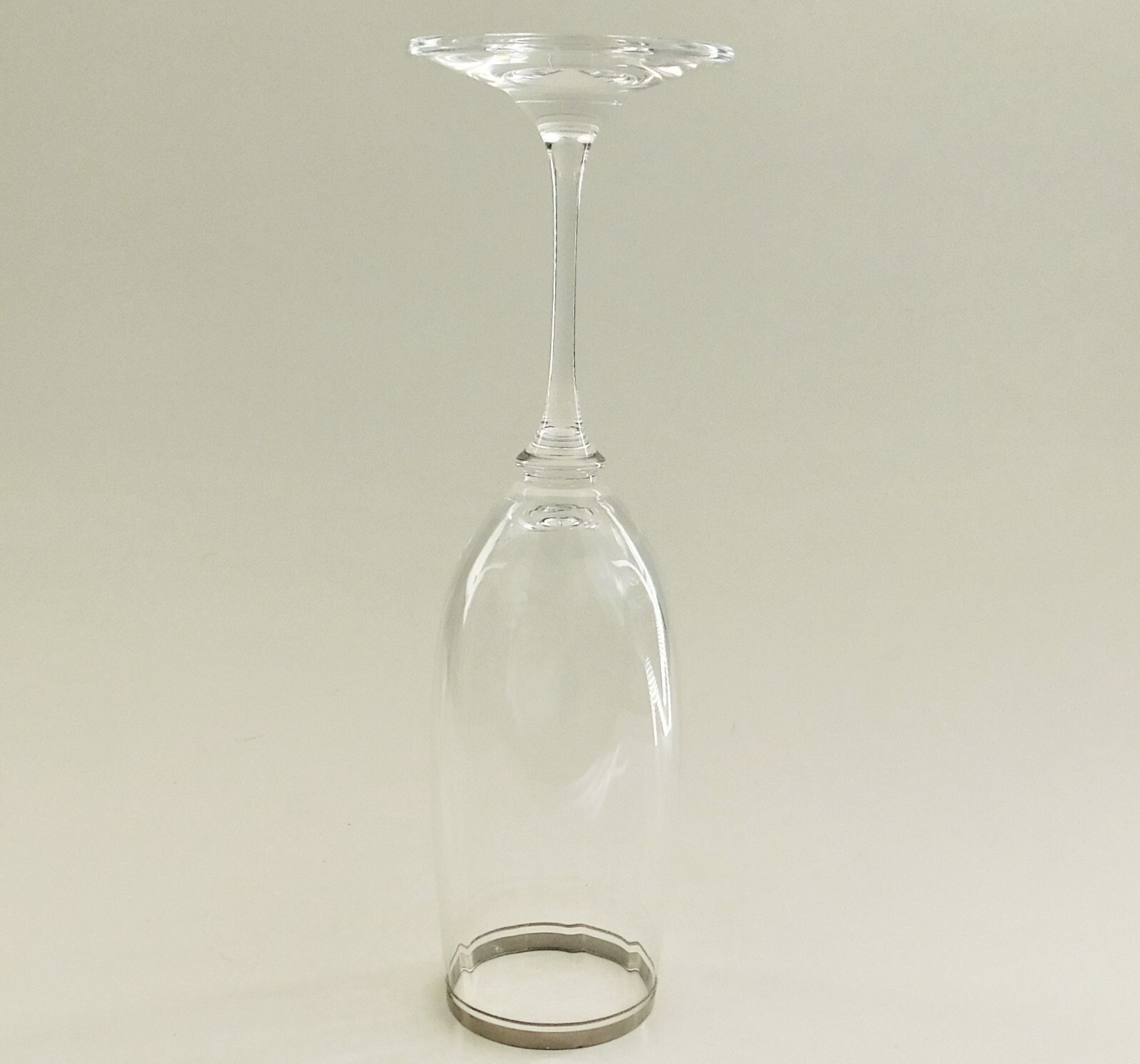 Mikasa Stephanie Platinum Champagne Flute 8.5″ Clear Glass Vintage