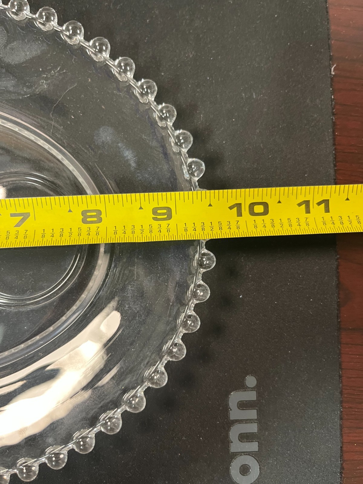 Vintage 10inch Imperial Candlewick Oval Snack Plate with Cup Ring PER PLATE!