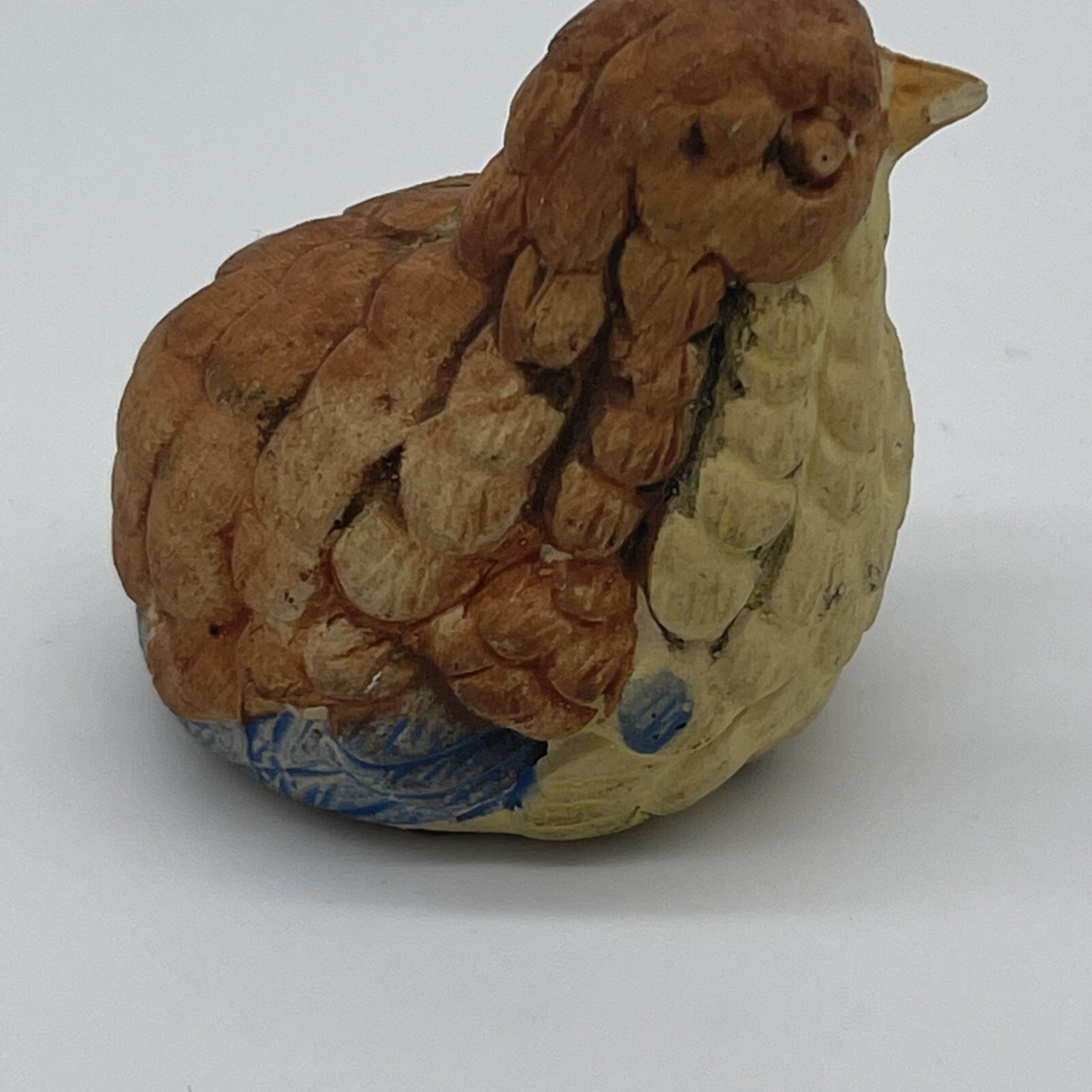 Vintage UCTCI Japan Quail Bird Partridge Ceramic Figurine Lot Of 2 Mother Baby