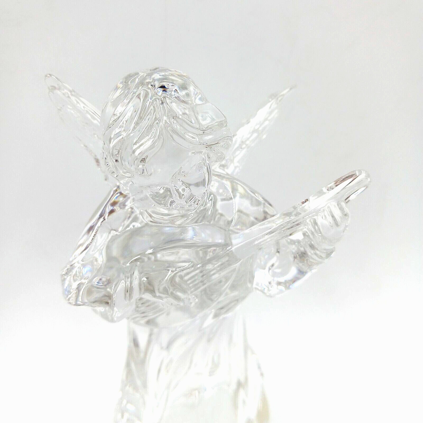 Mikasa Angelic Mandolin Figurine Lead Crystal Herald Collection 8 1/4″ Germany
