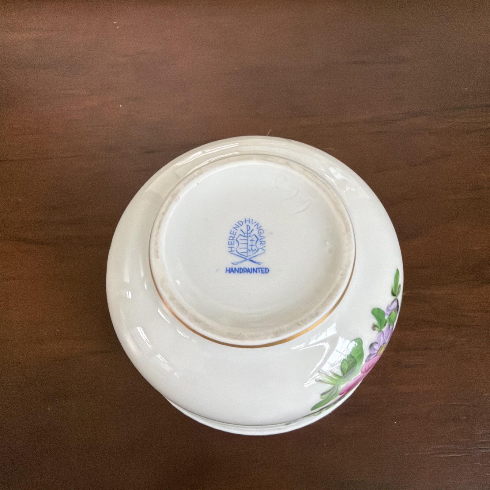 Beautiful Vintage Herend hand painted bowl with Floral design
