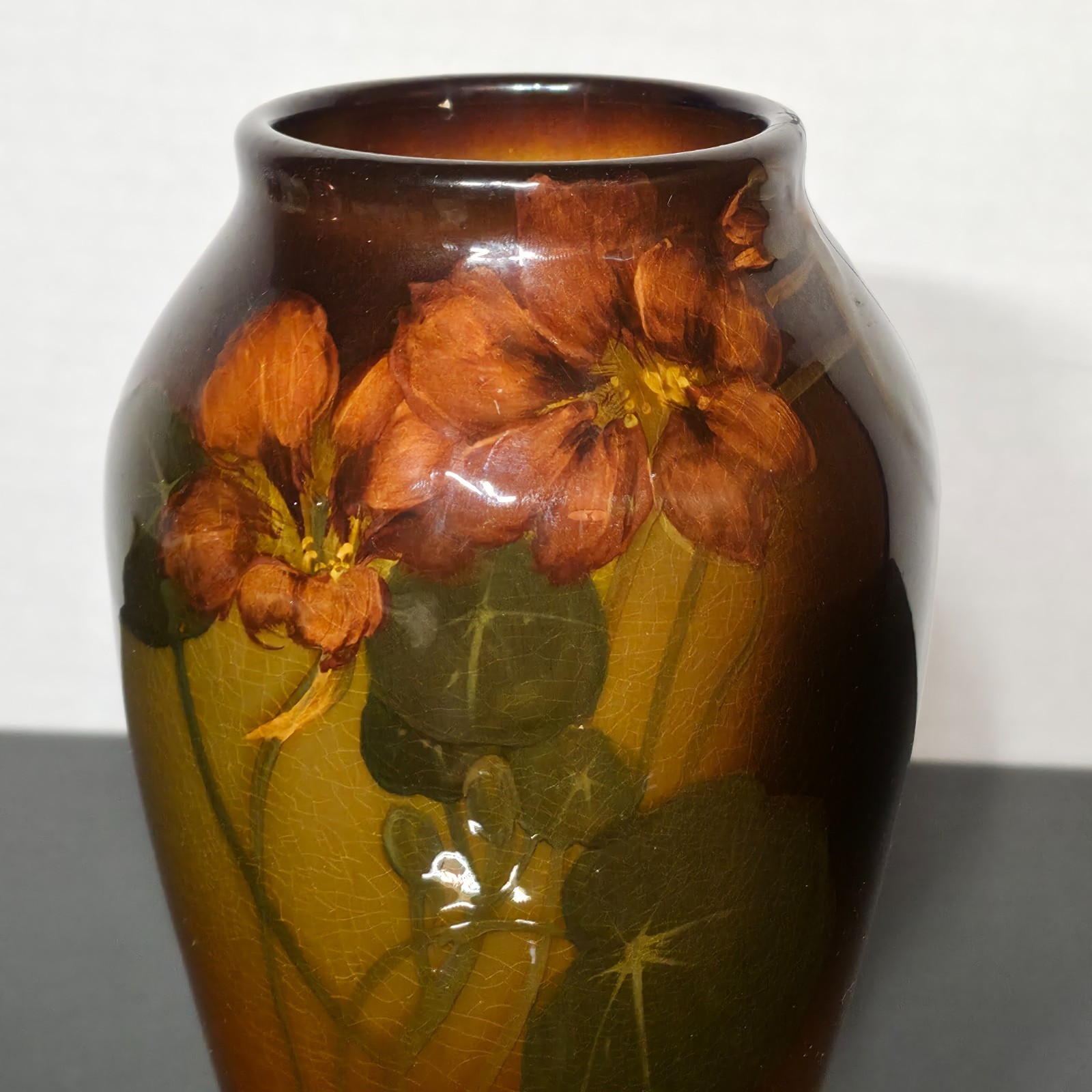Rookwood Pottery Carrie Steinle Standard Glaze Botanical Vase