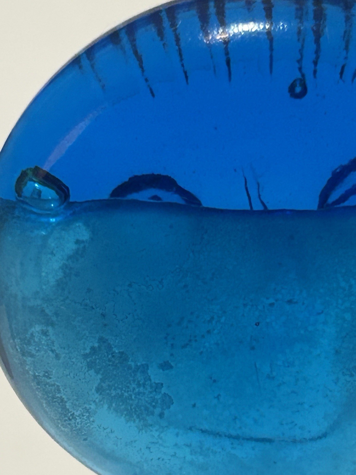 Eric Hoglund Kosta Boda Blue Decanter With Stopper Excellent Condition Swedish