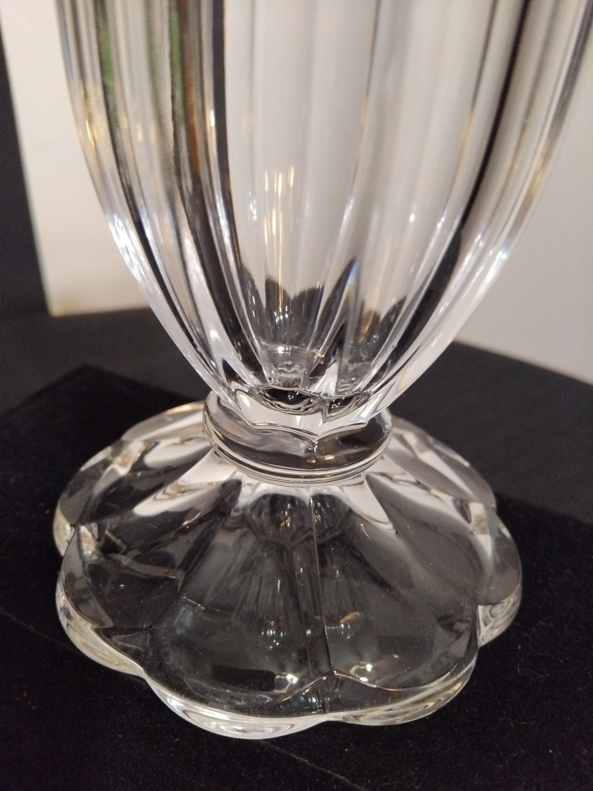 Vintage Full Lead Crystal Creations West Germany Bud Vase