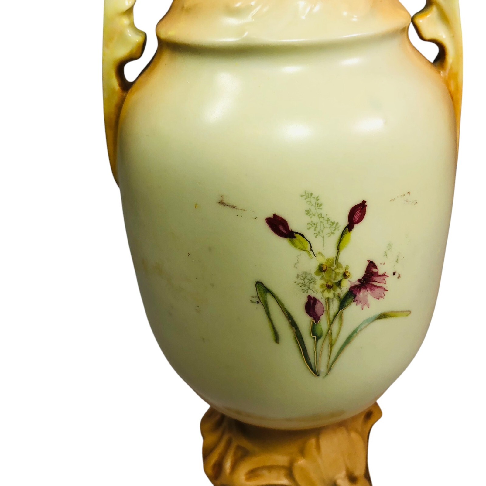 Robert Hanke RH Austria Art Nouveau Floral Porcelain Vase 10.5 in H
