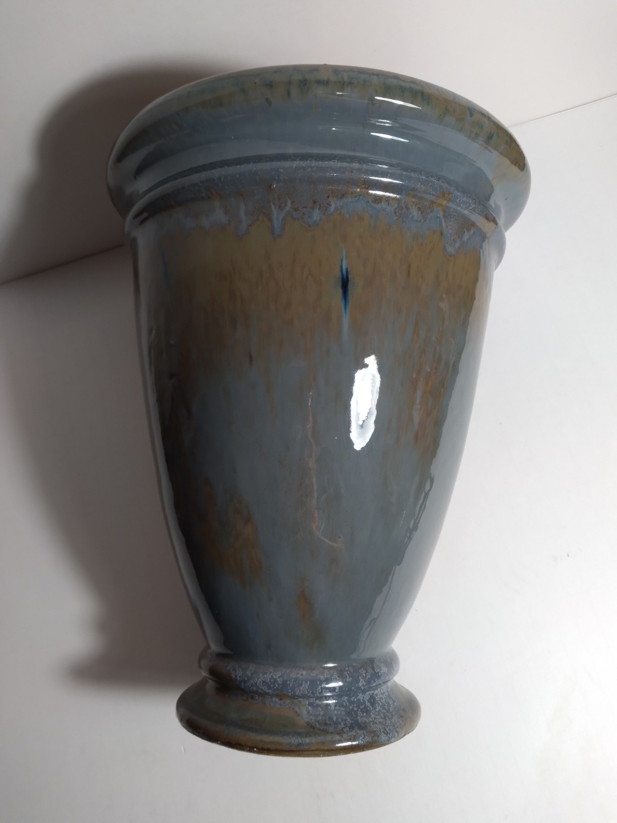 Stoneware Urn Planter Pottery Garden Patio Home Decor Heavy 8 lbs
