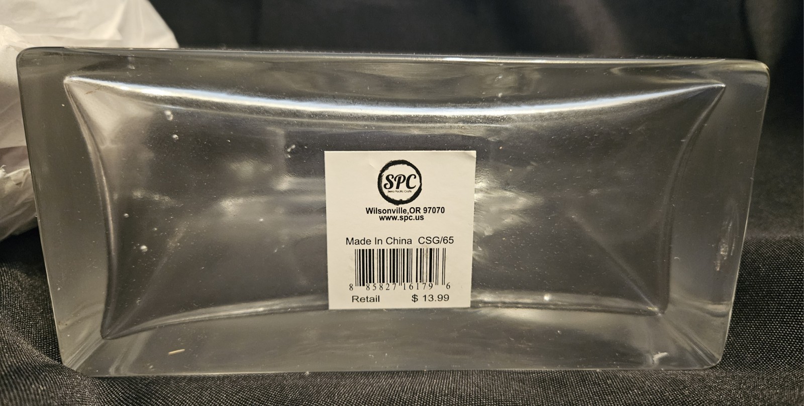 Sierra Pacific Crafts Clear Glass Rectangular Vase NIB