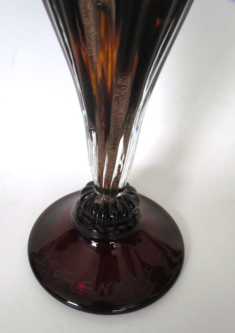 Large Antique Daum Nancy French Cameo Glass Vase Enamelled Art Nouveau