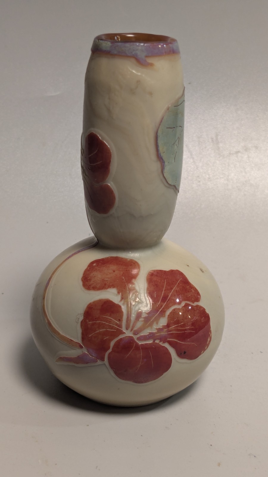 Antique Signed Legras Miniature Cabinet Vase – French Cameo Glass