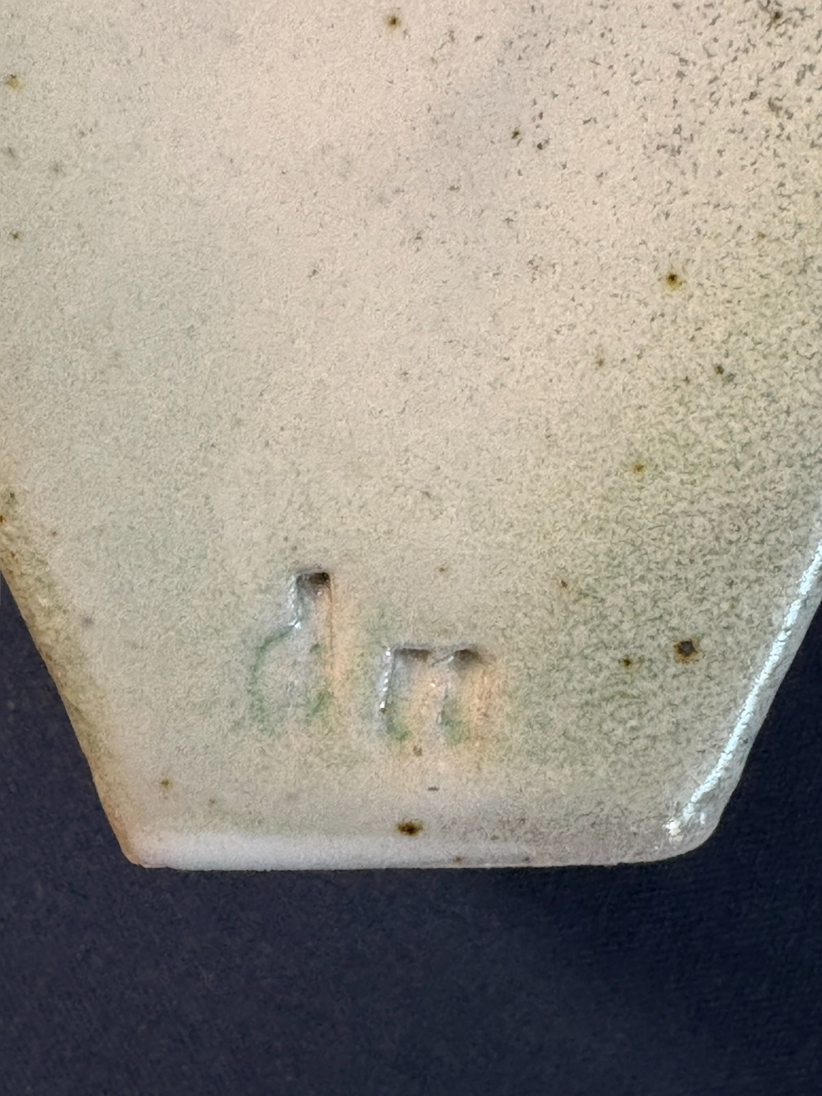 Vintage Signed Studio Slab VASE Art Nouveau Odd Beauty 7″ Tall