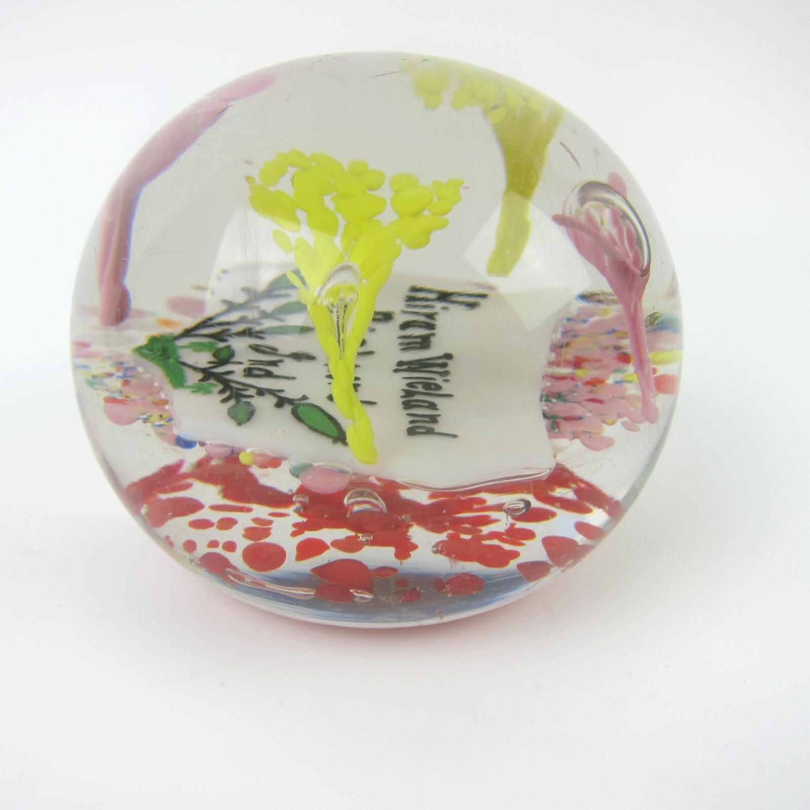 Vintage Art Glass Paperweight Degenhart Cambridge Ohio Hiram Wieland Richmond IN