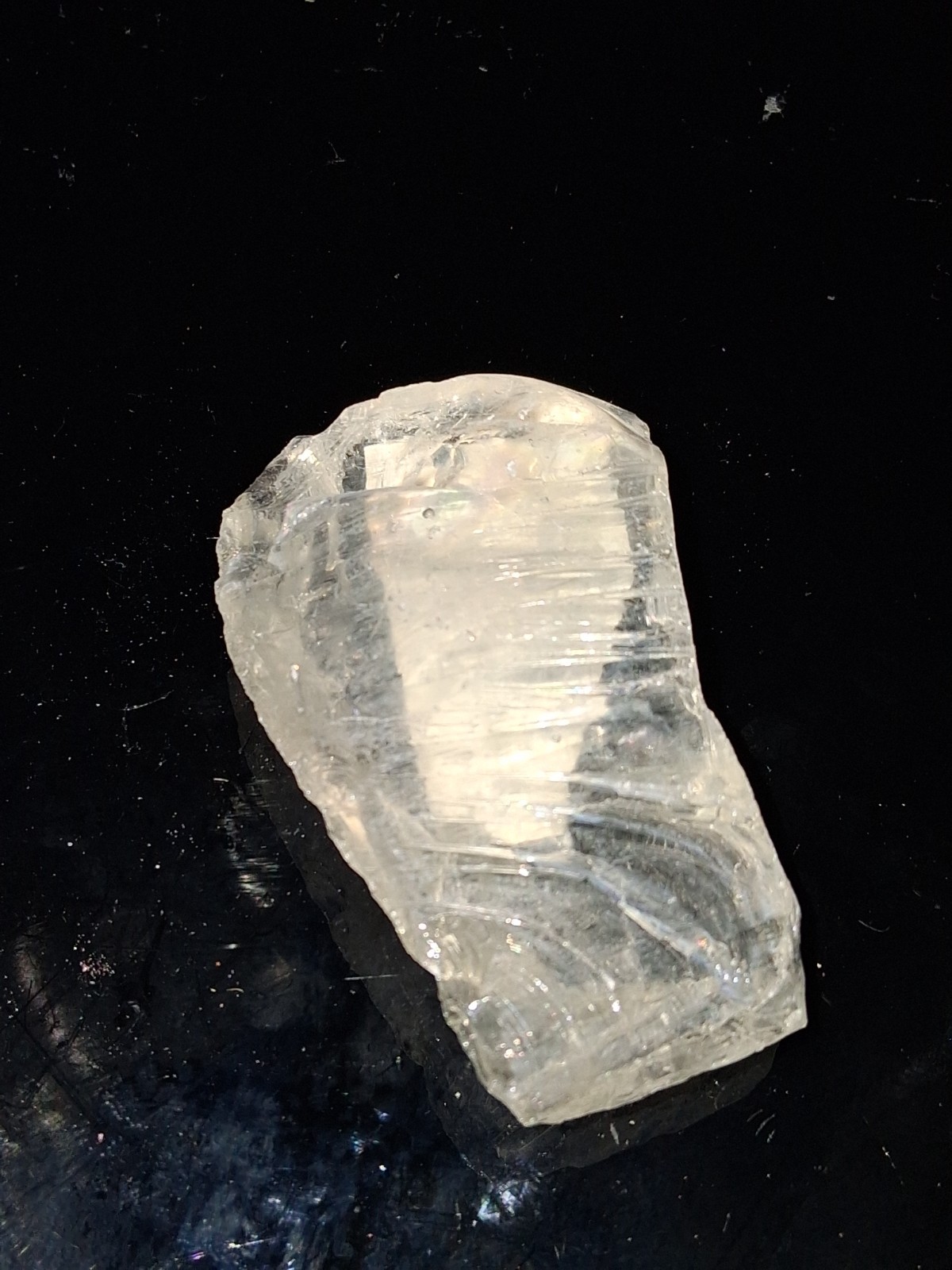 1 Fenton Uranium Slag Glass Cullet 1 oz From Fenton VA 1.5″ Glows ICE Chunk