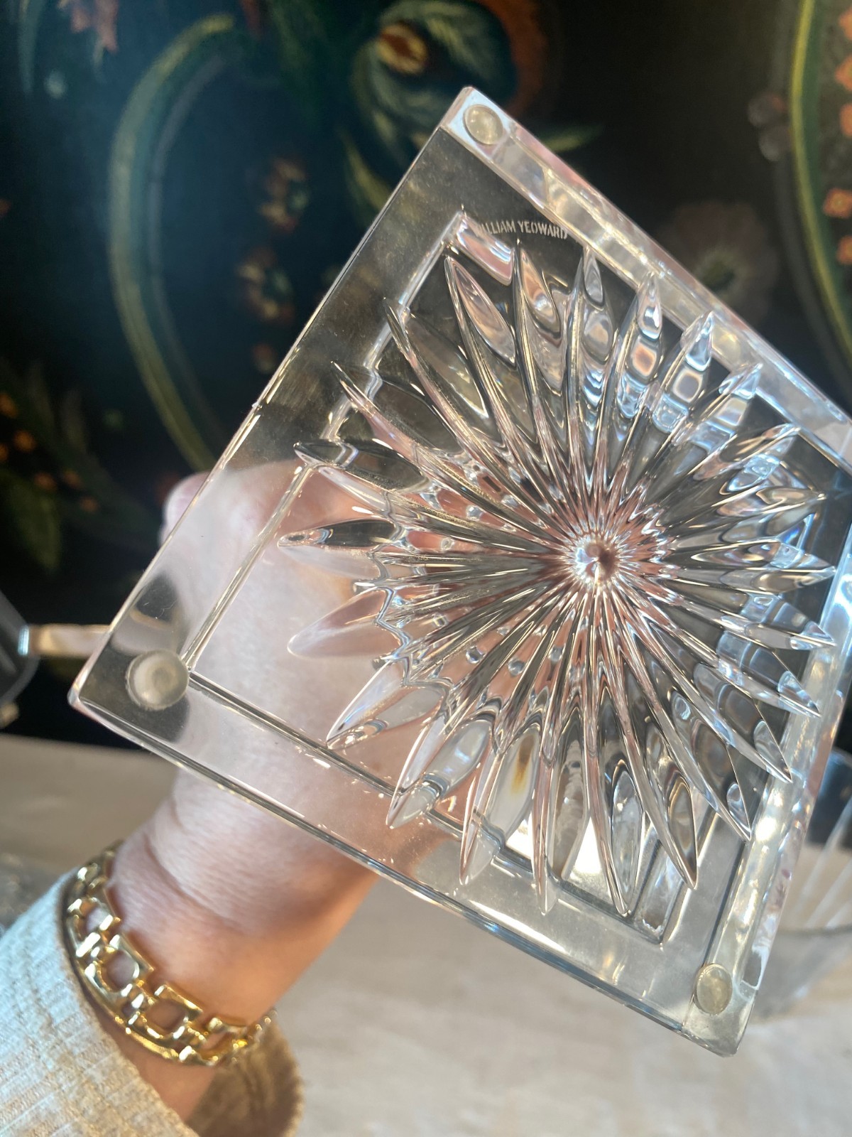 1 Vesper Candle Lamp – 12″ William Yeoward Crystal Handmadel 12″ H (2 available)