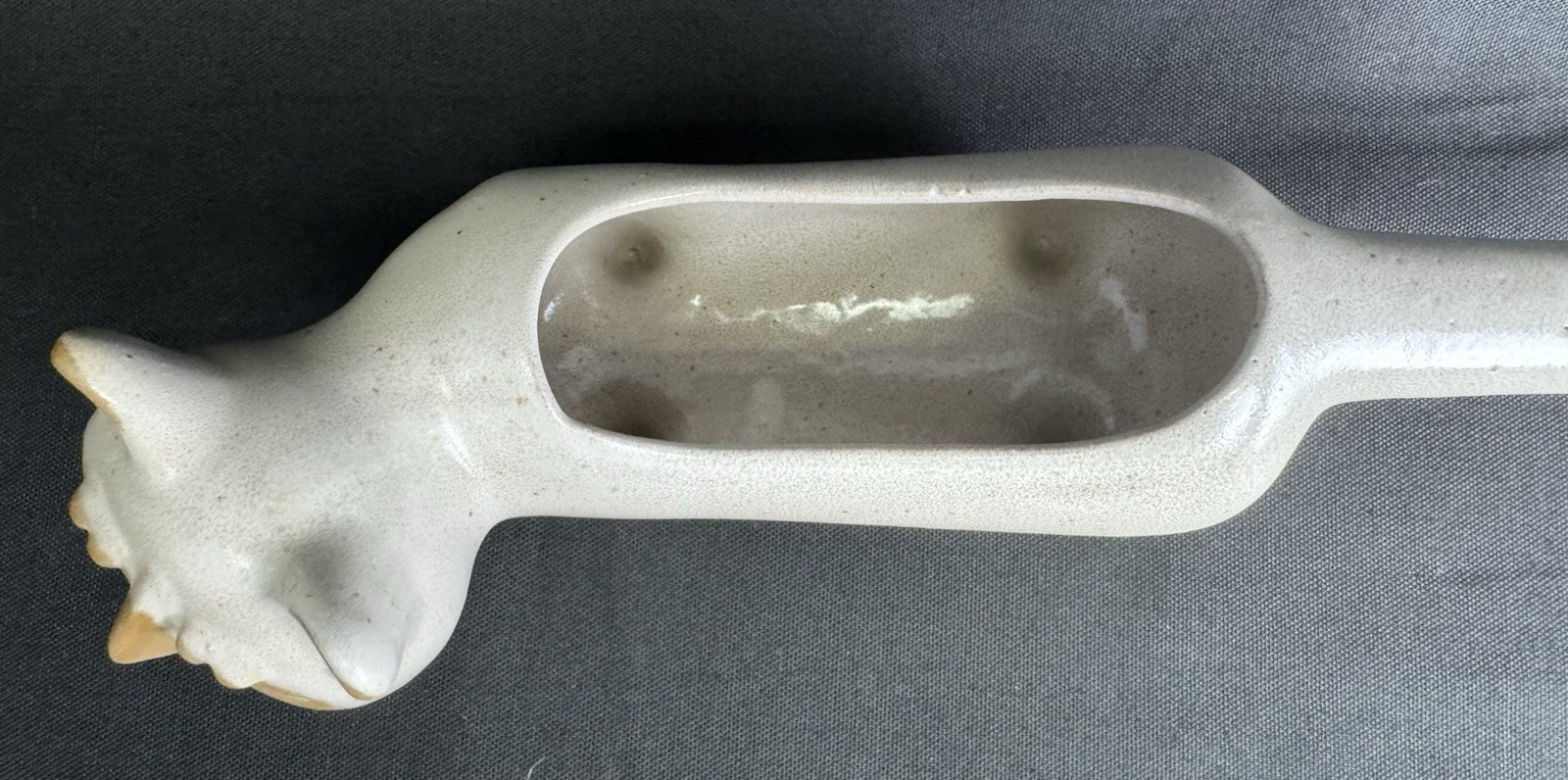 Vintage David Stewart For Lion’s Valley Pottery Cat Folk Art Planter
