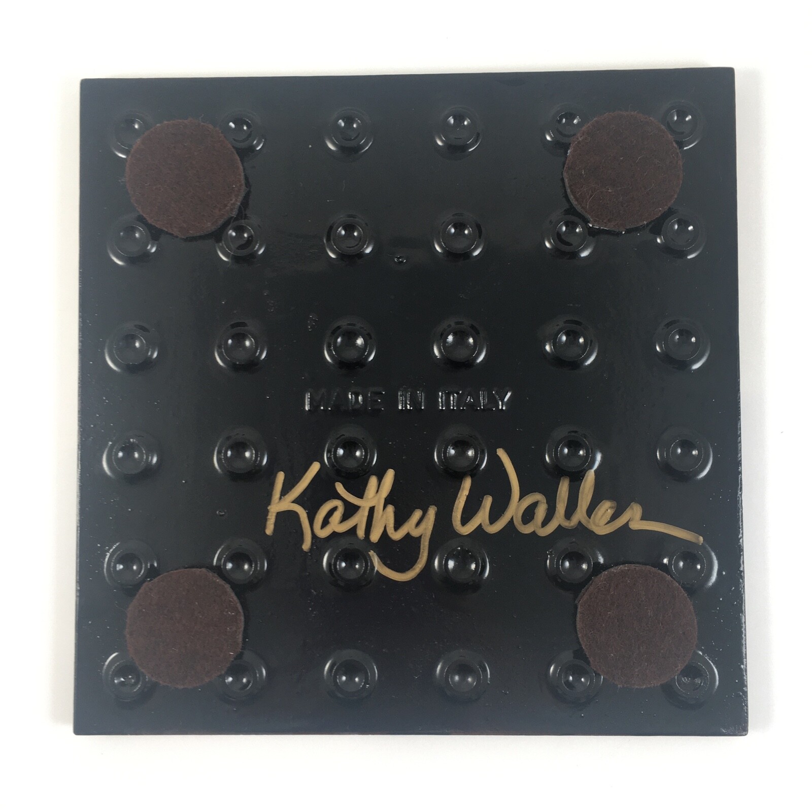 Kathy Waller Panda Bear Decorative Pottery Tile Trivet Signed Made In Italy