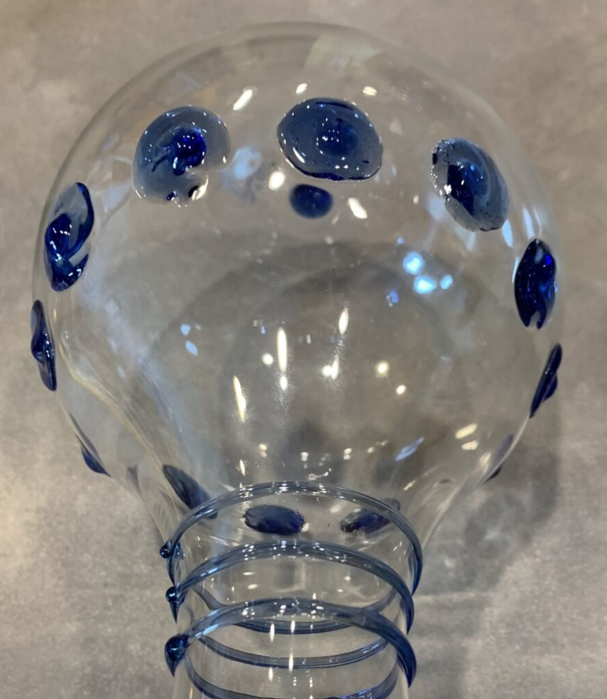Vetro Soffiato Lavorato Amano Soffieria Parise Venetian Art Glass Vase Italy
