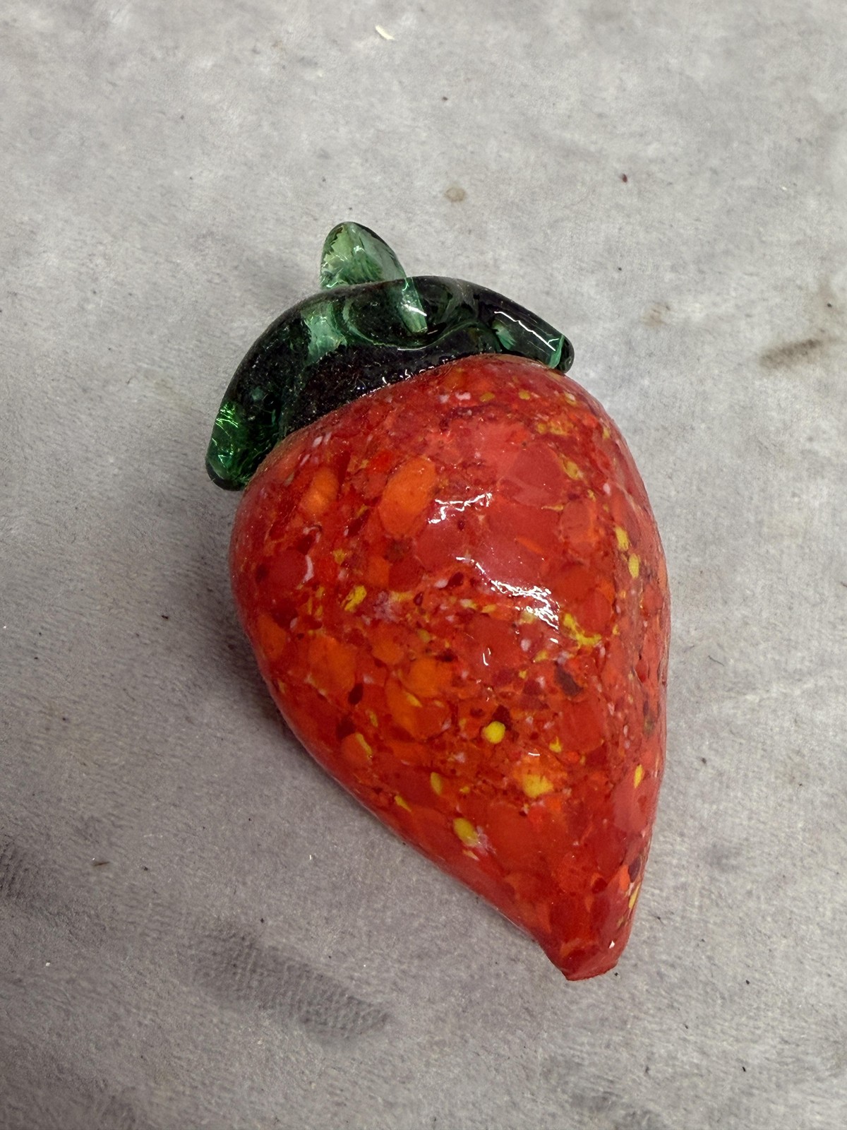 Hand Blown Art Glass Fruit Figurines Lot Set of 7 Grapes Apple Orange Lemon