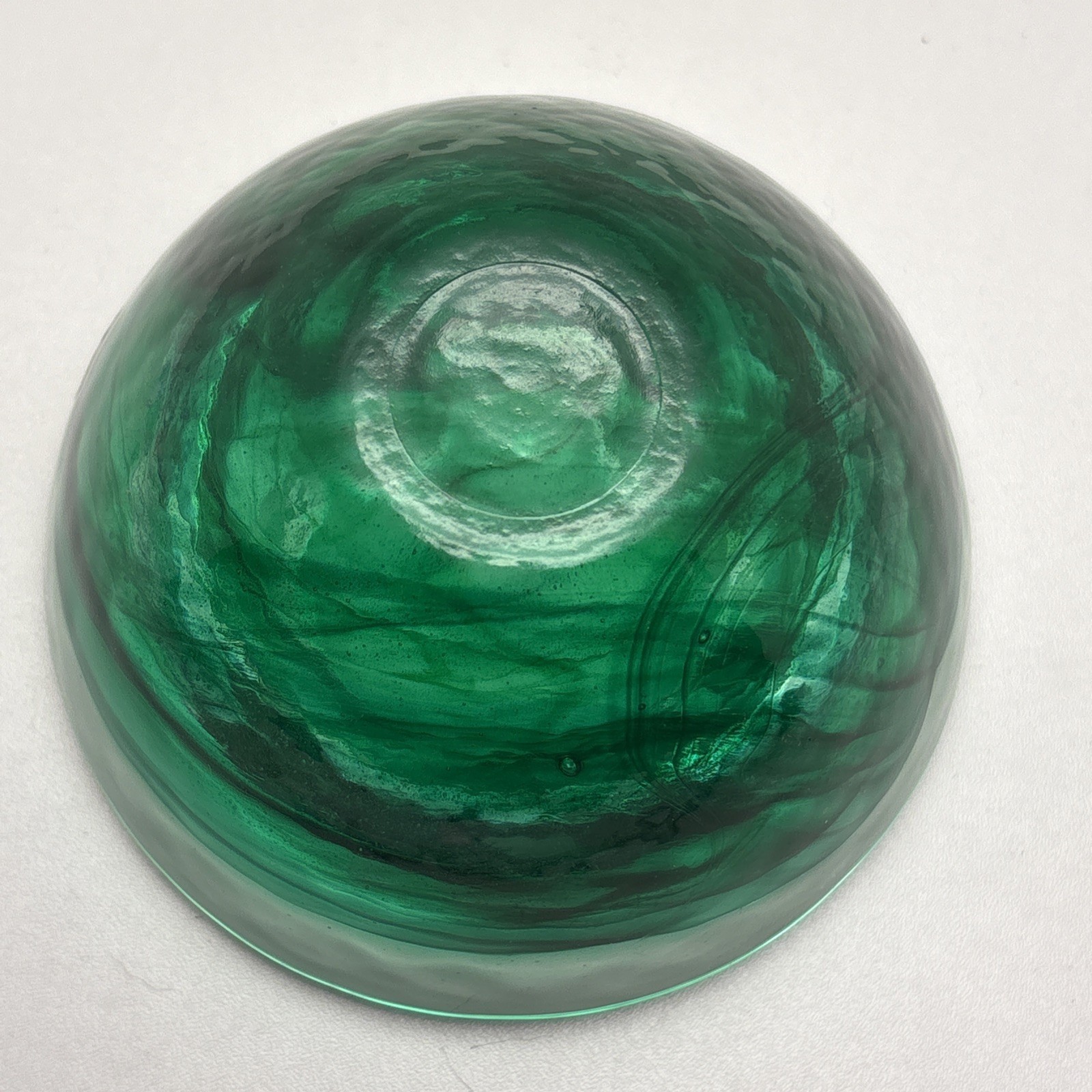 Kosta Boda Atoll Aqua Green Swirl Votive Holder Candle Sweden 4 5/16