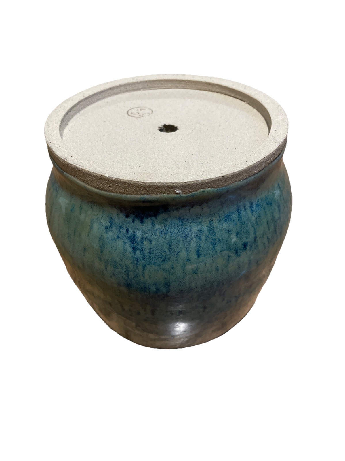 Studio Art Pottery Vase Beautiful Blue Glaze Hand Thrown Artisan Signed 6in H