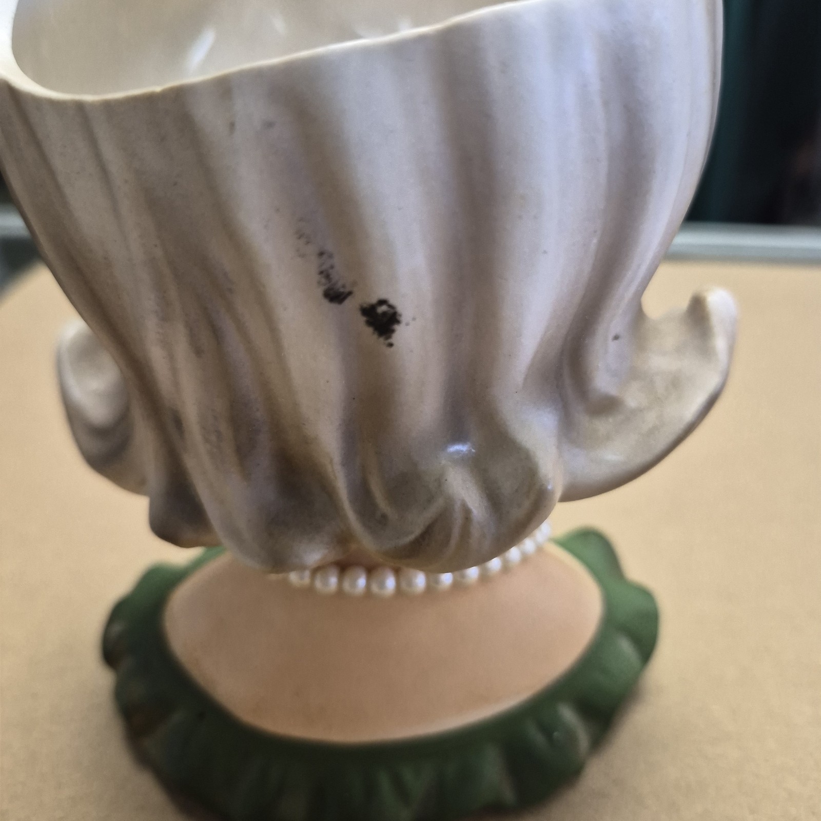 Vintage Parma A-172 Lady Head Vase with Butterfly Clip in Hair 5 1/2 Inches
