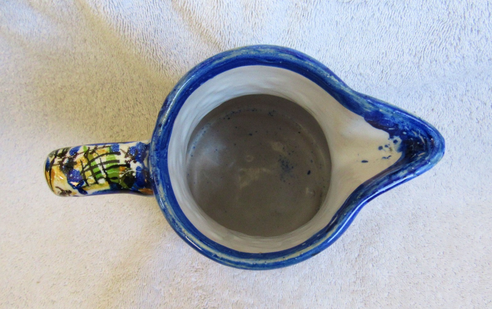 Vintage European Folk Art Pottery Pitcher Czechoslovakia Germany France Italy