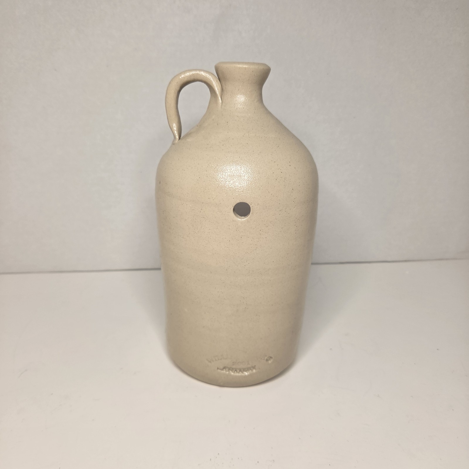 Vintage Williamsburg Pottery Salt Glaze Candle Holder Jug – Primitive