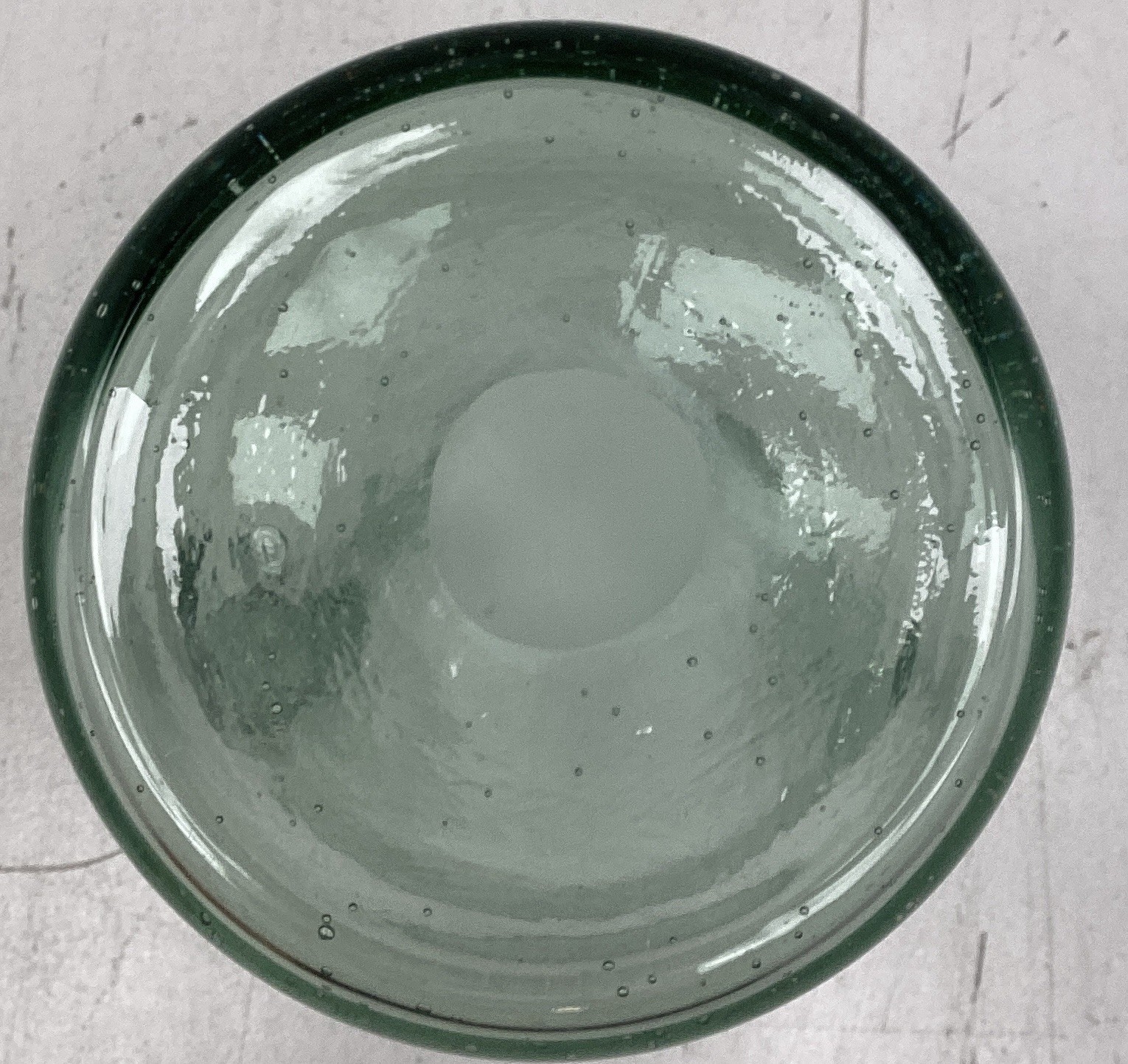 Transpac Clear Glass Wide Double Handle Vase New In Open Box