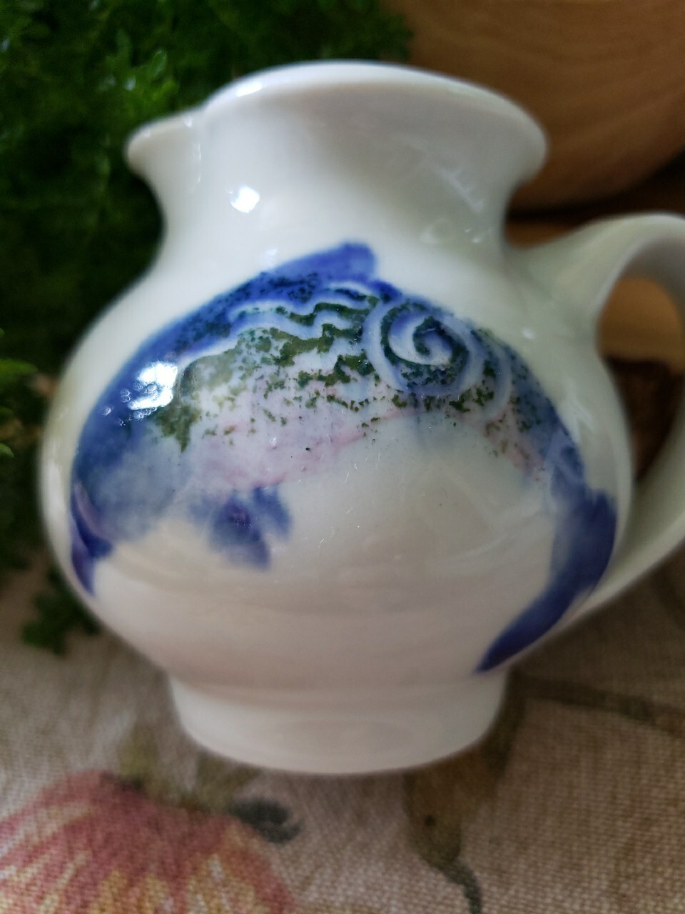 Pottery Dolphin Vase Signed by Artist and Dated 1994 Beach/Ocean Decor