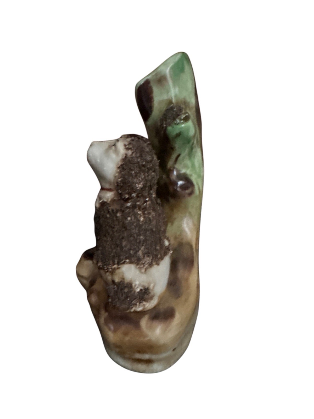 Antique Staffordshire Style Ceramic Dogs Spill Vase – Poodle Statue 5.25”