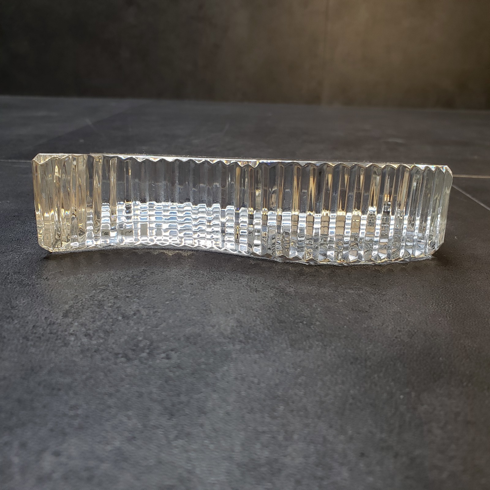 Vintage American Flag Paperweight by Waterford Crystal Original Stickers