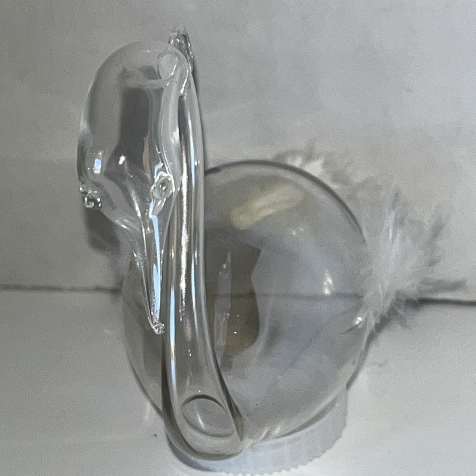 2-Parise Vetro Italian Ornaments Art Glass Hand Blown Ball 2×2.5”& Swan 3.25×3”