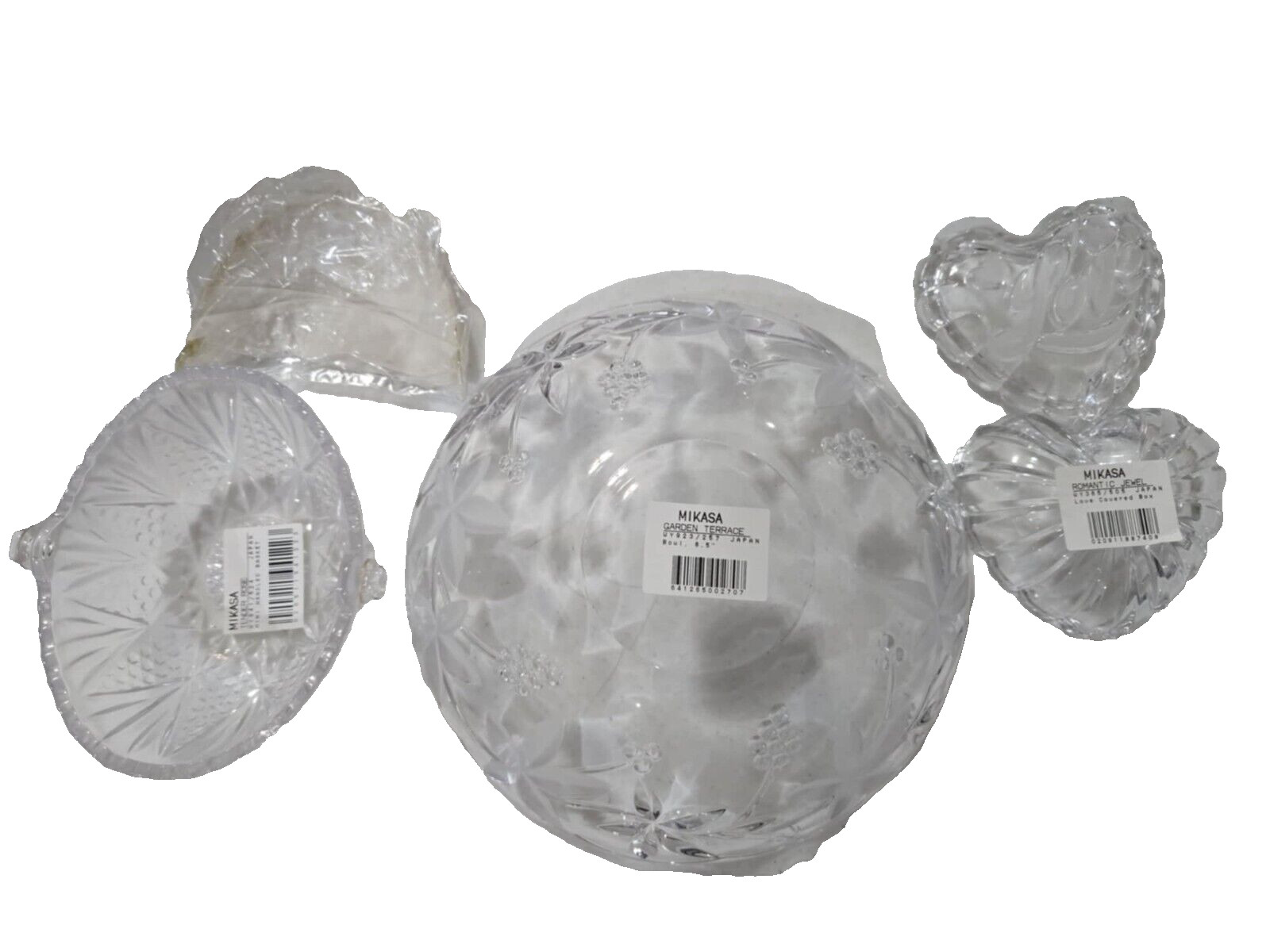 Set of 3 Mikasa Garden Terrace/Tender Rose/Romantic Jewel- Open Box