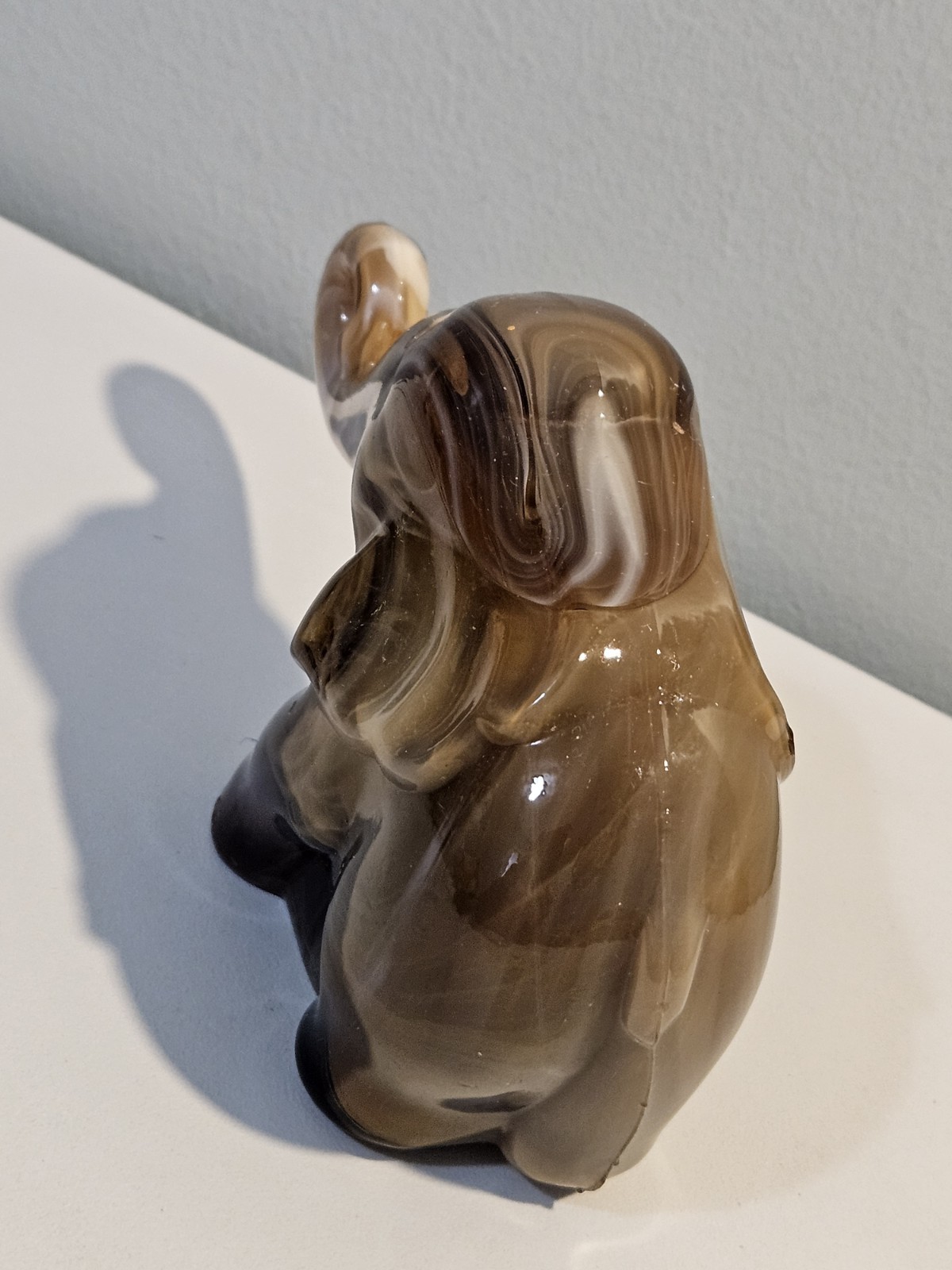 Vintage Imperial Glass Carmel Slag Elephant
