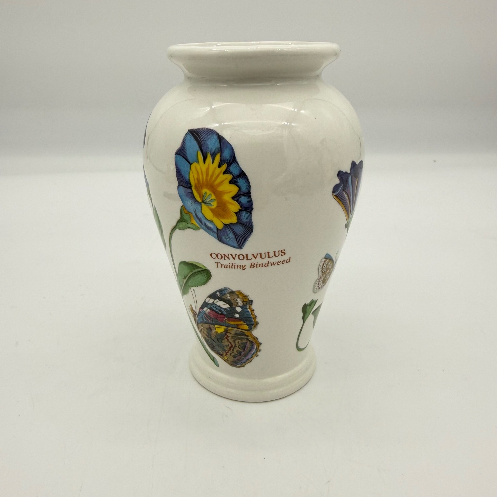 Portmeirion Botanic Garden Vase Convolvulus Trailing Bindweed 5.25″ VTG England