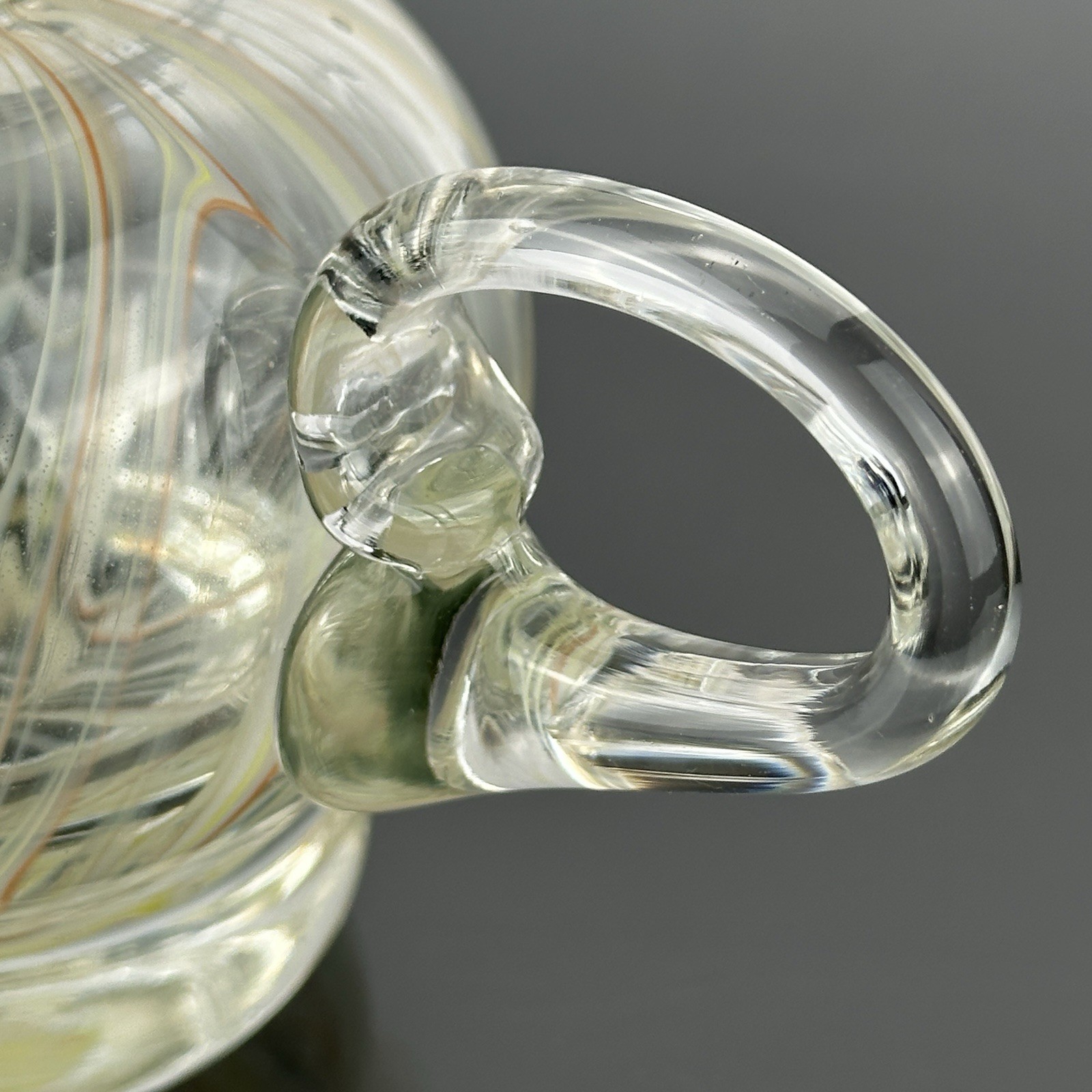 Vintage Signed Eric Berlin 1979 Alder House Studio Hand Blown Art Glass Vase MCM