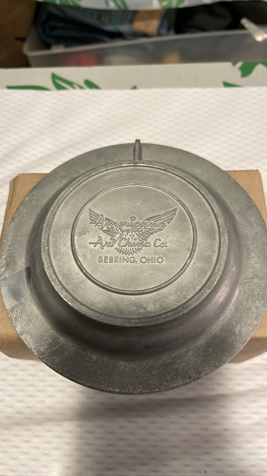 1776-1976 Bicentennial Pewter Plate Declaration of Independence