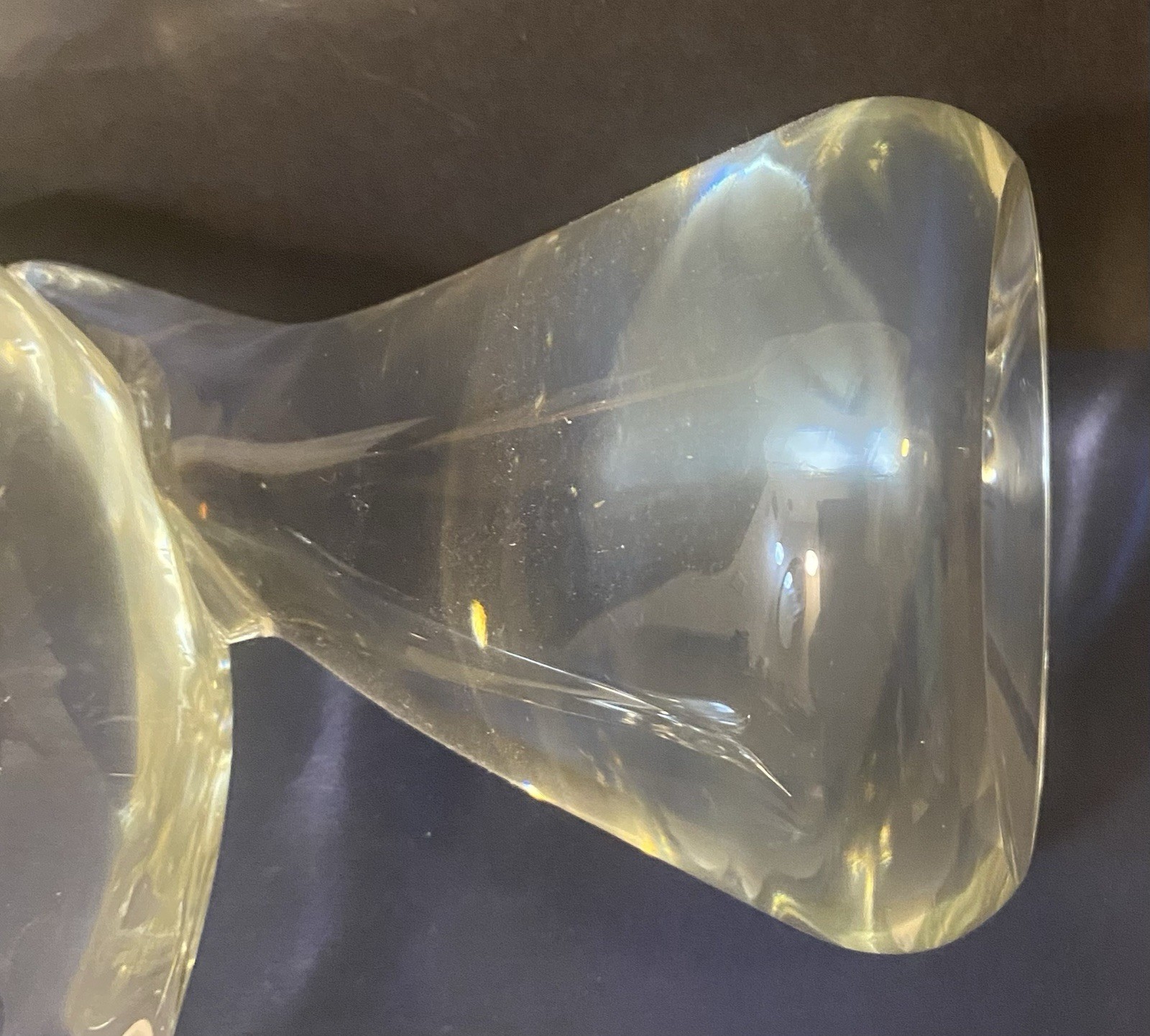 Art Glass Swordfish Sculpture 16” Tall Very Heavy Hand Made