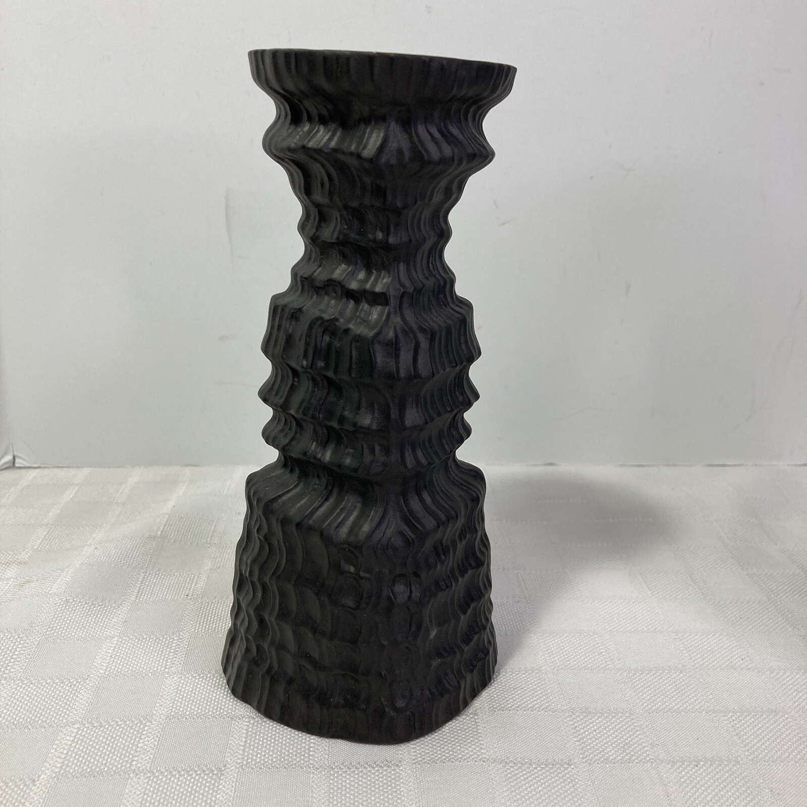Rosenthal Studio Line Candle Holder Martin Freyer Kaskade Black Sculpture 1970s