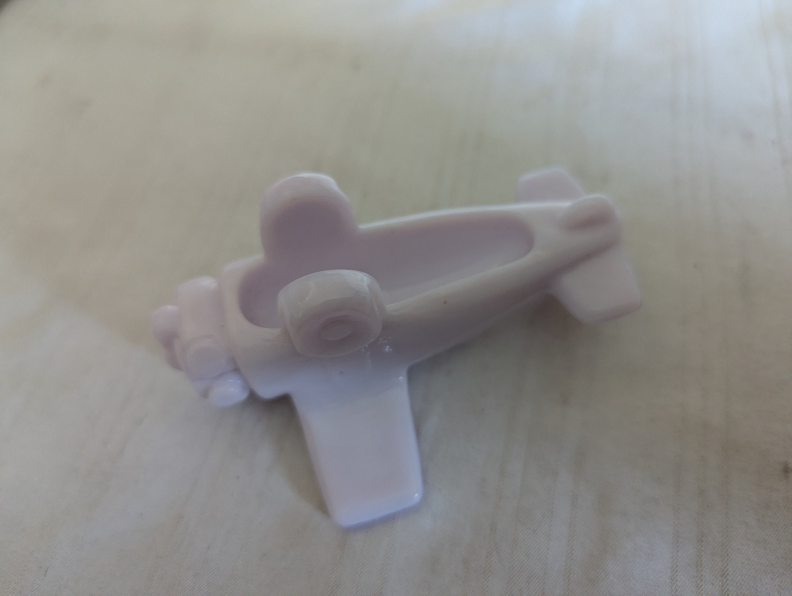 Boyd Glass light orchid airplane figurine molded