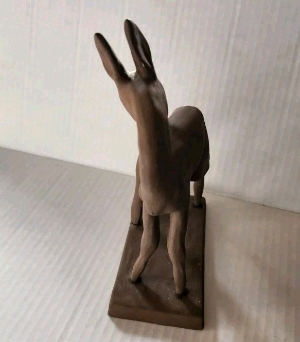 Karlsrhue Else Bach Fawn Sculpture Art Deco Germany 7 5/8″