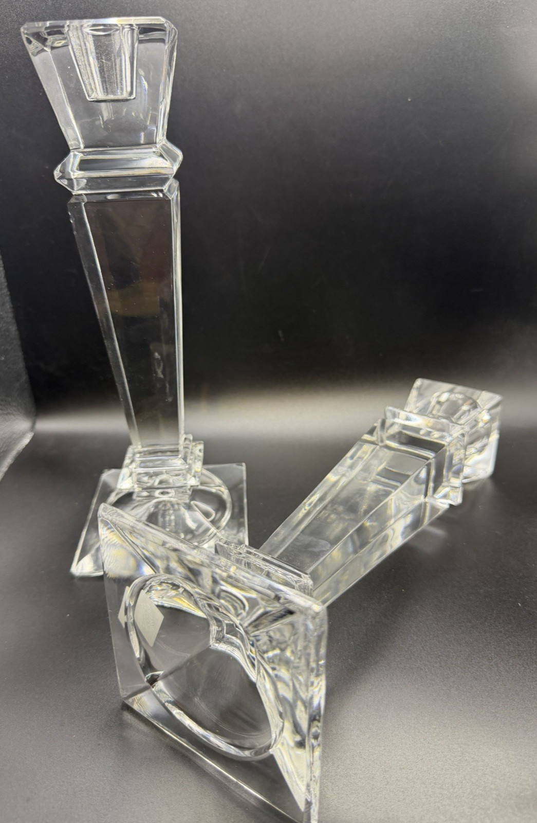 Vintage Shannon Led Crystal 10″ Candleholders Irish Design by Godinger pair