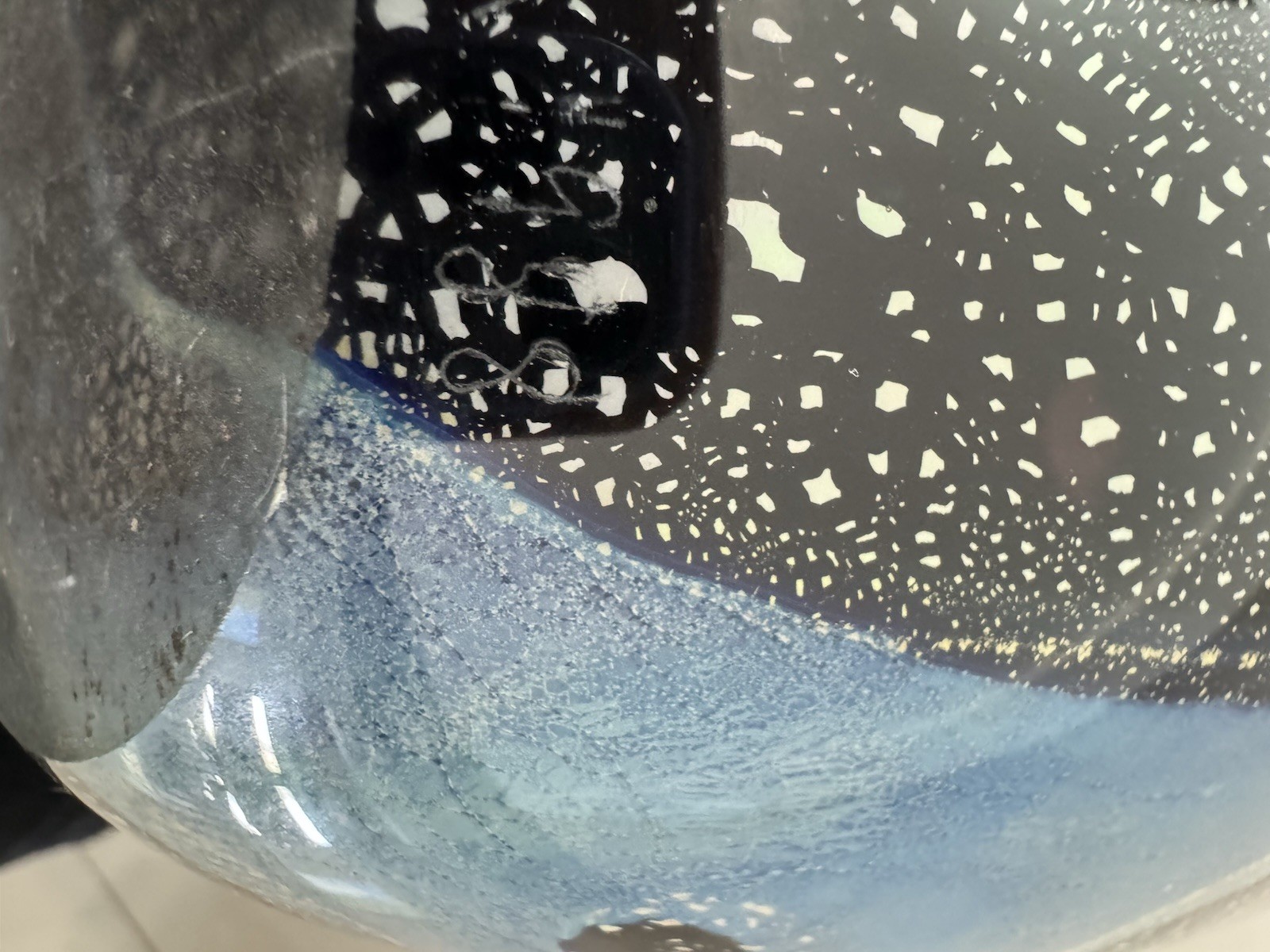 Douglas BECKER Signed Art Glass Studio Bowl Vase Signed 1988