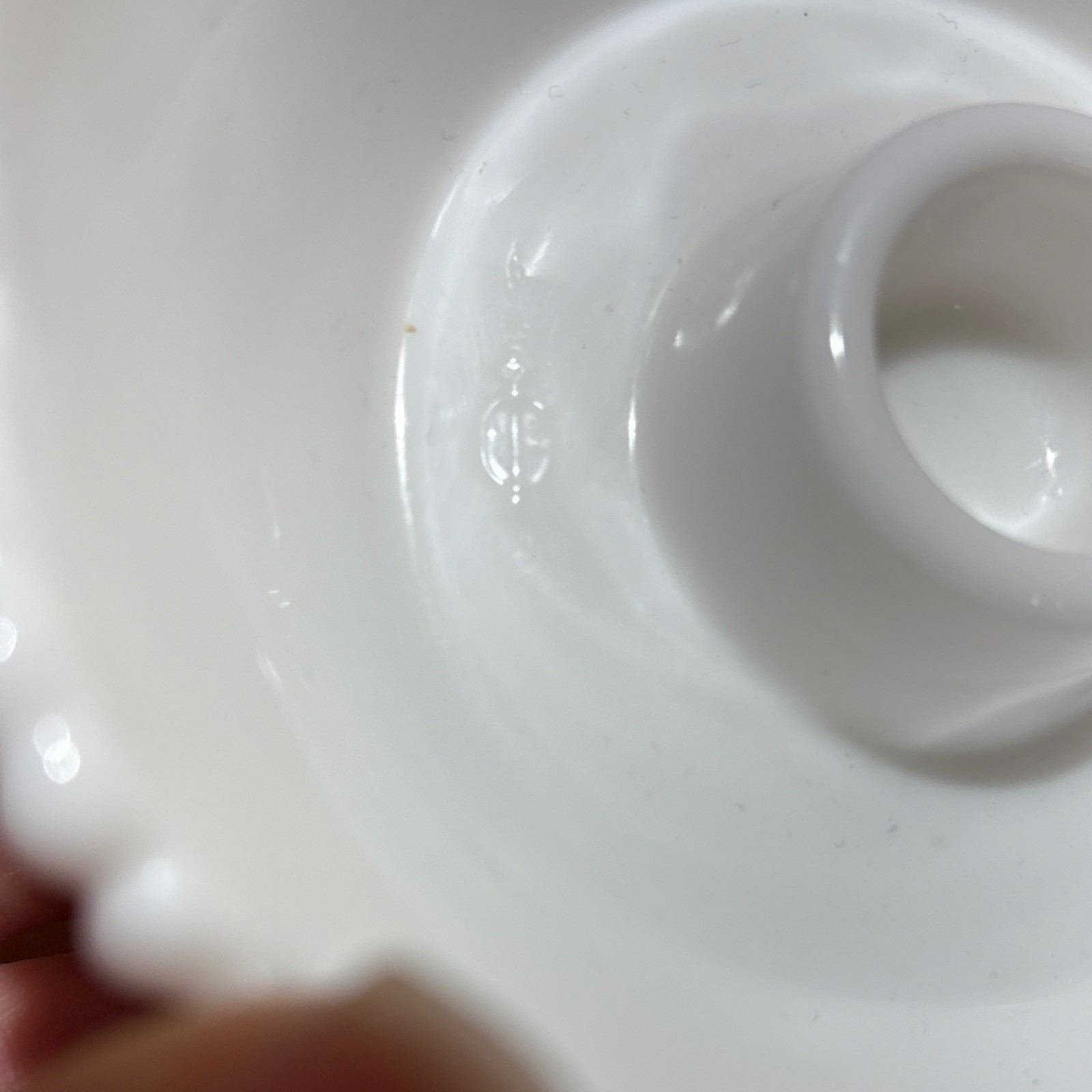 Imperial Glass Hobnail Pattern Candle Holder, milk glass