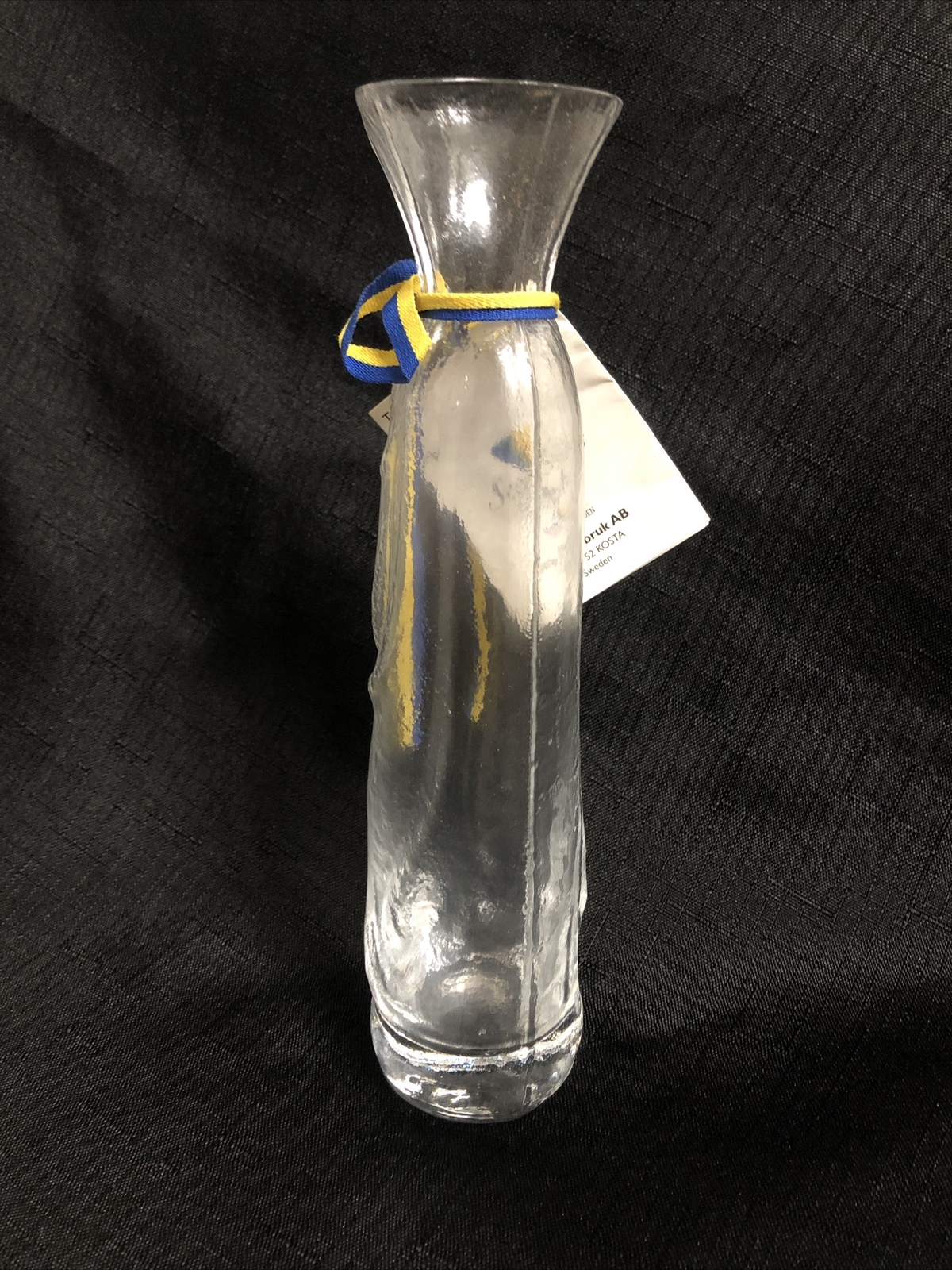 Sea Glas Bruk Rune Strand Kosta Sweden Art Glass Crystal Vase NOS