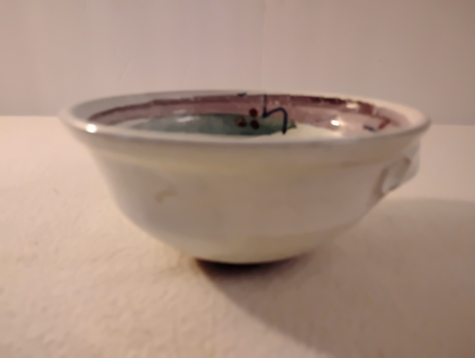 Brenda M Green BMG (British) Pottery Handmade Stoneware Bowl / Planter 6 1/8″