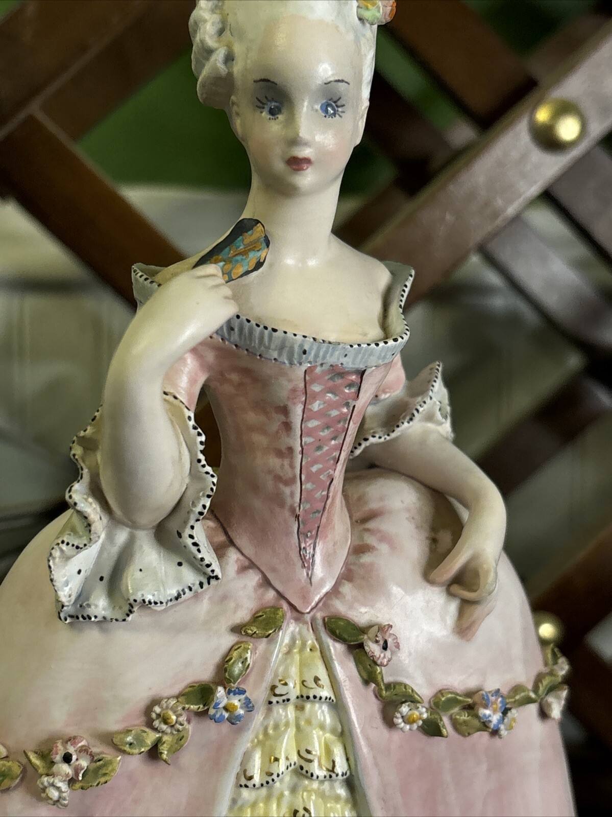 VTG SIGNED RARE ELEGANT LADY MARIE ANTONETTE TARCISIO TOSIN POTTERY FIGURINE