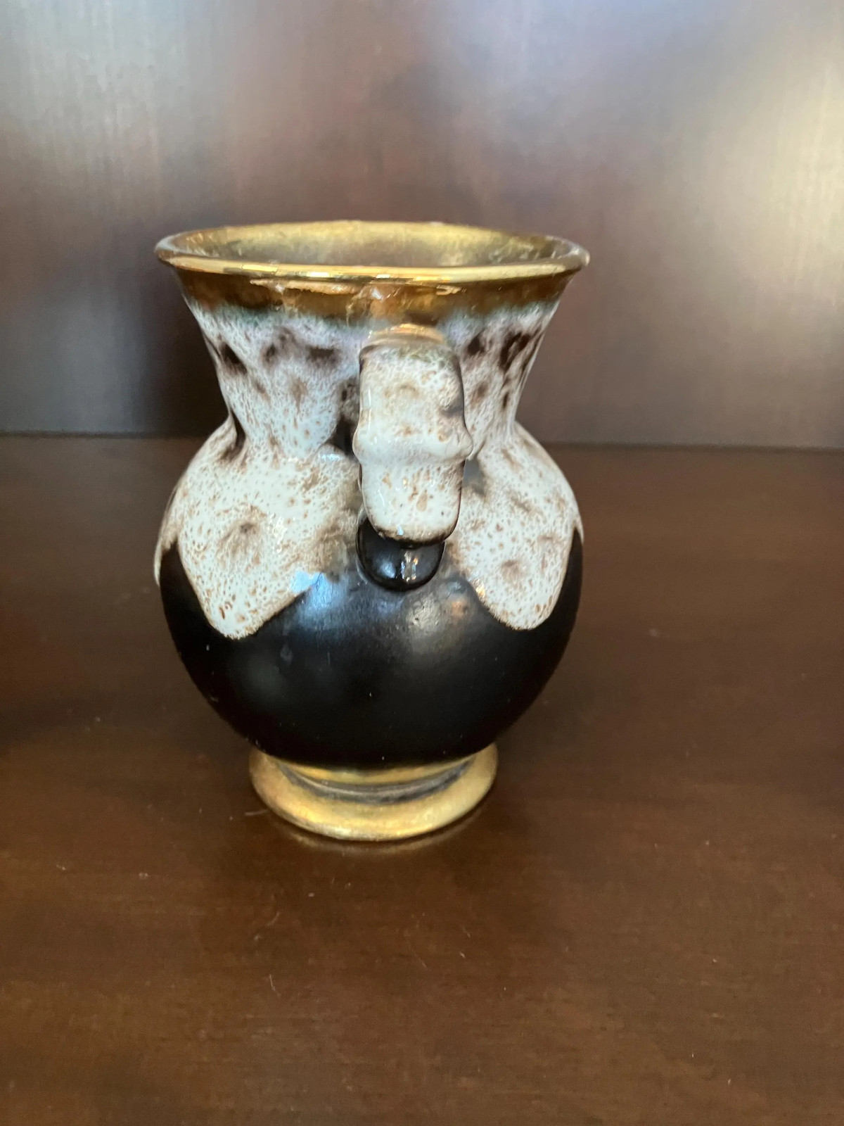 West Germany Vintage Dumler Breiden “Fat Lava” Ceramic Vase 5″