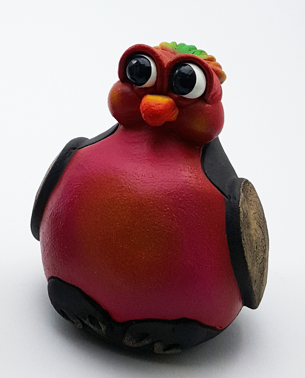 Storybook Fairy Tale Pottery Bird Sculpture Figurine