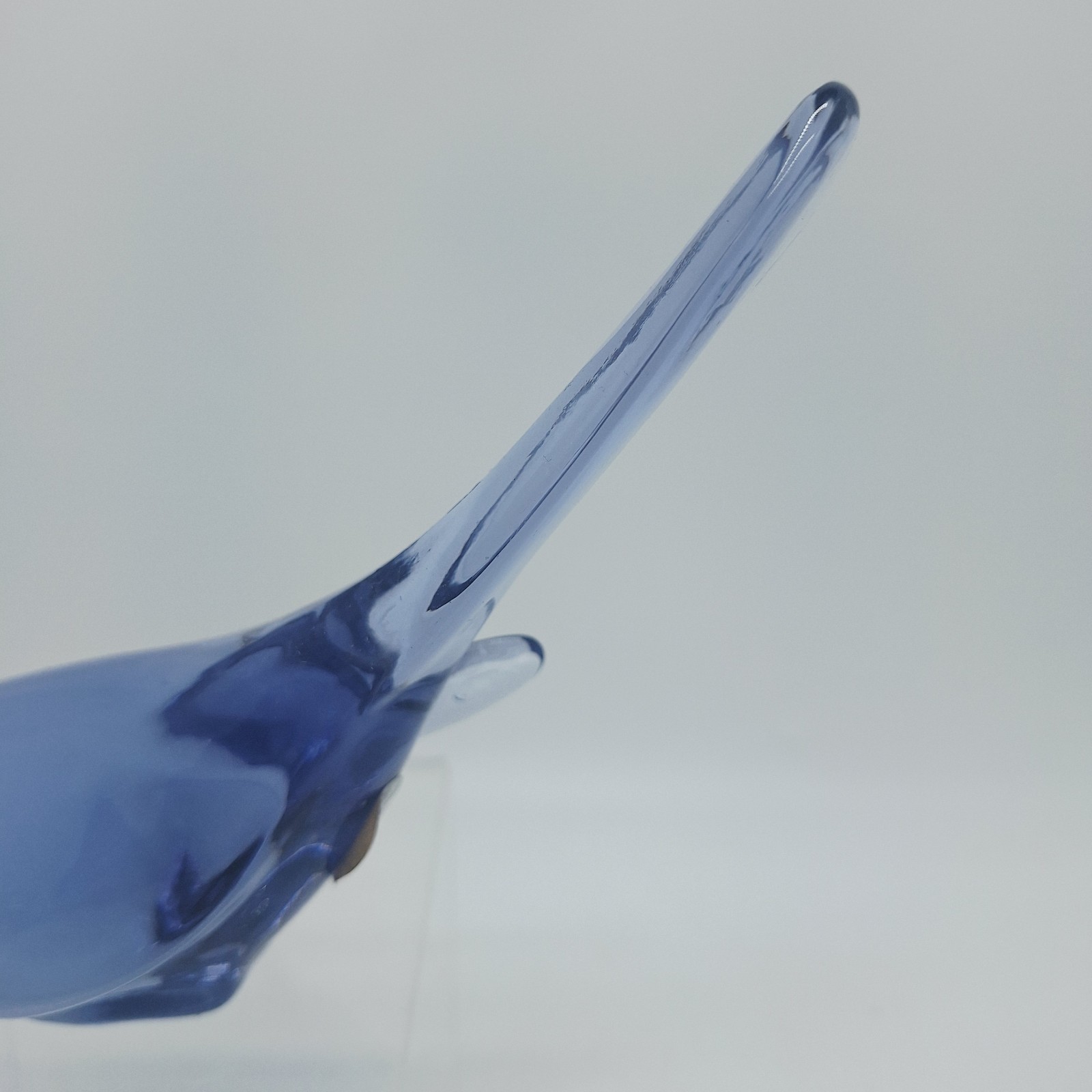 Vintage Fenton Art Glass Bird of Happiness – Lilac Purple Blue –